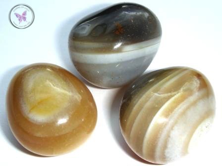 Agate Tumble Stone Keychain