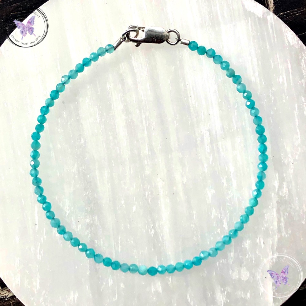 Amazonite Micro Faceted Beaded Bracelet