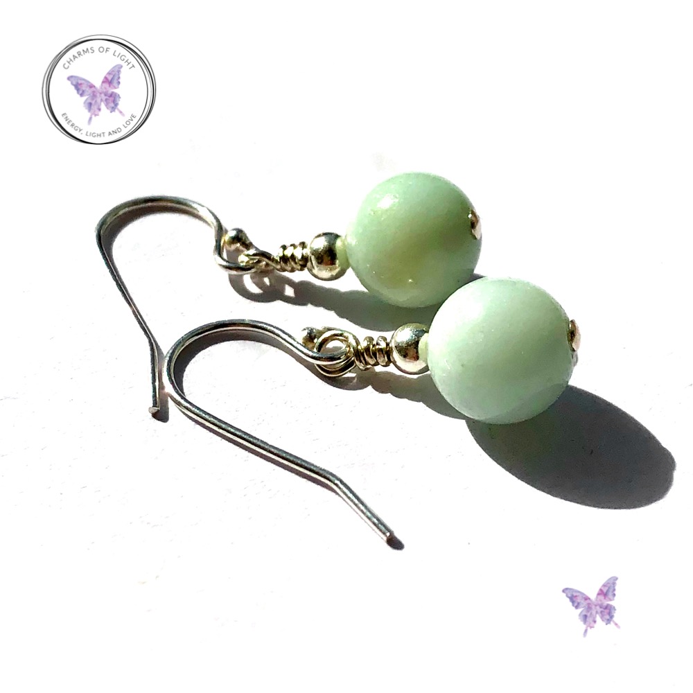 Amazonite Silver Earrings