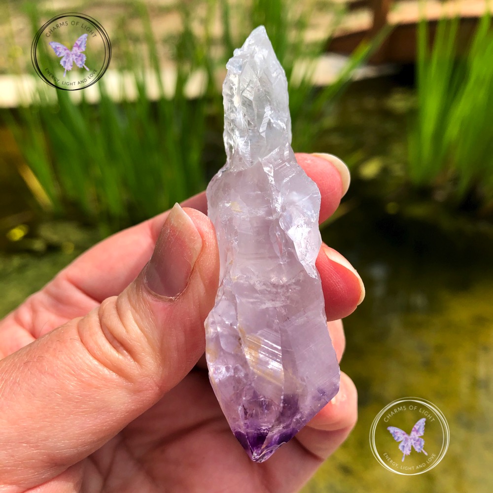 Natural Raw Amethyst Crystal Point