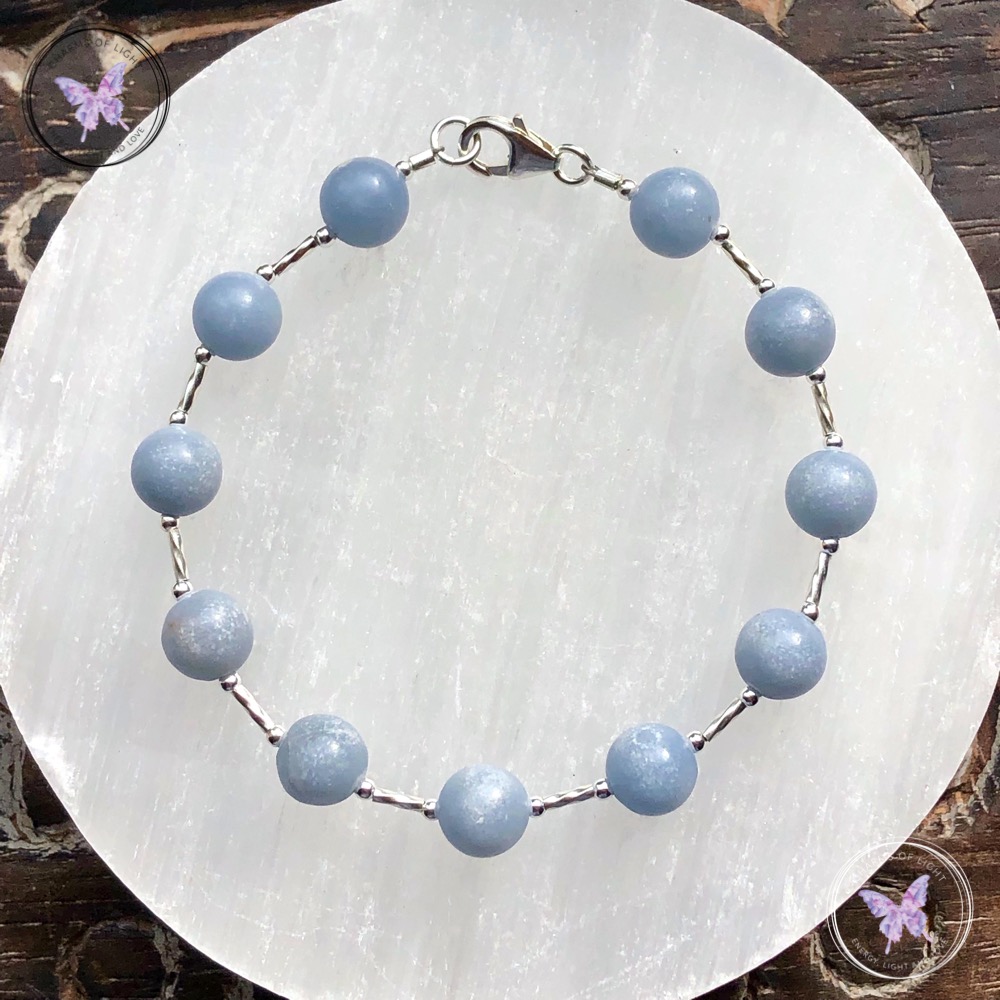 Angelite best sale stone bracelet