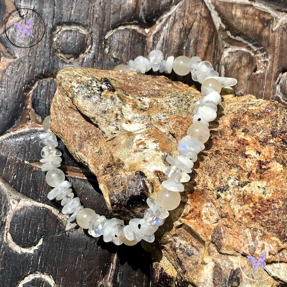 Aragonite & Moonstone Healing Bracelet