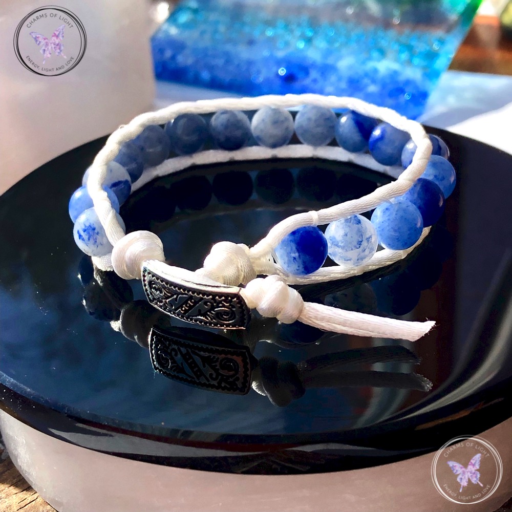 Blue Aventurine 8mm Wrap Bracelet