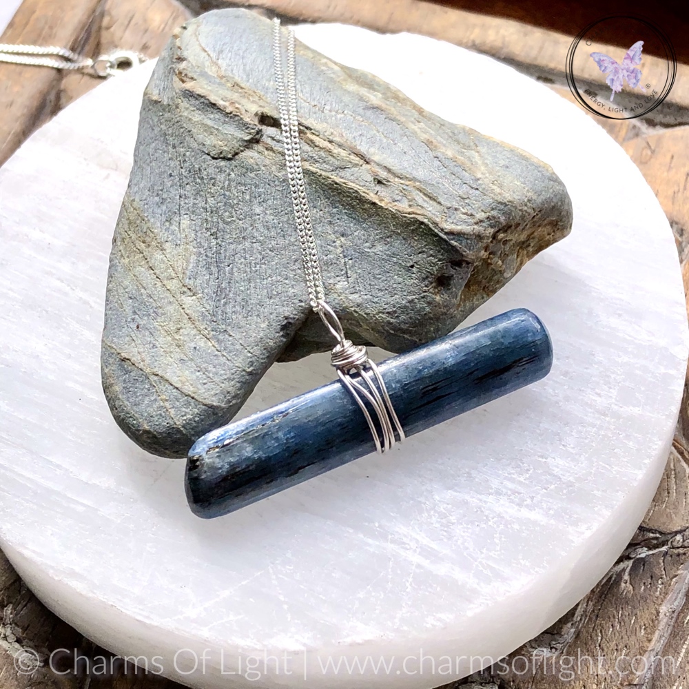 Blue Kyanite Stick Pendant