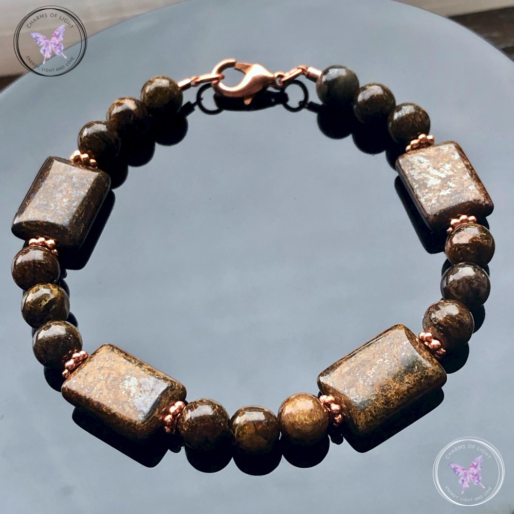 Bronzite & Copper Bracelet