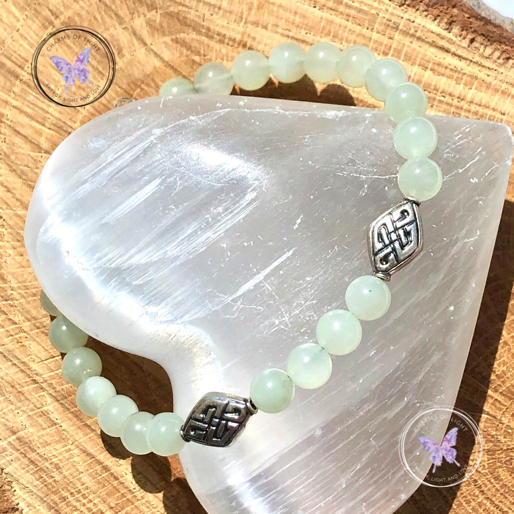 Chinese Jade Celtic Symbol Bracelet