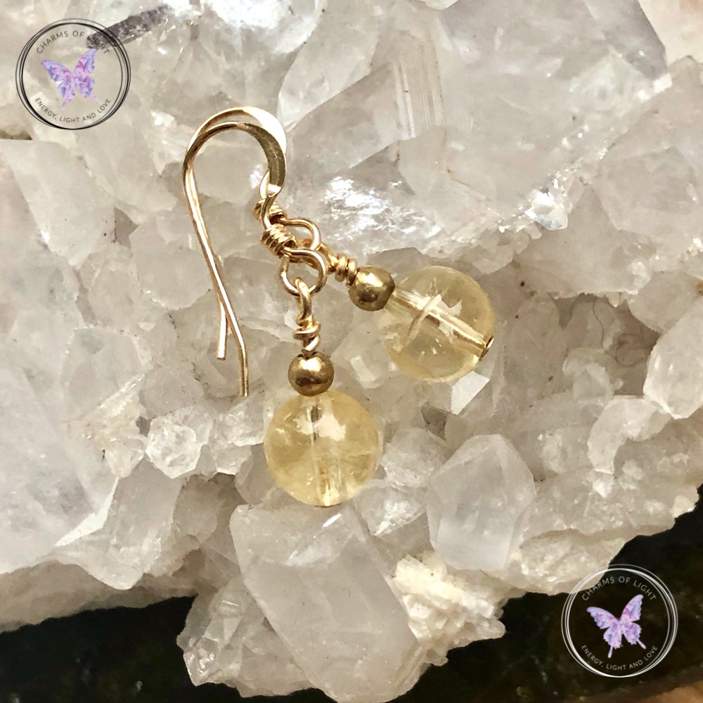 Citrine Gold Earrings