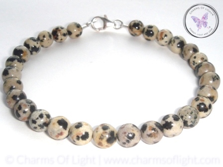 Classical Dalmation Jasper Healing Bracelet