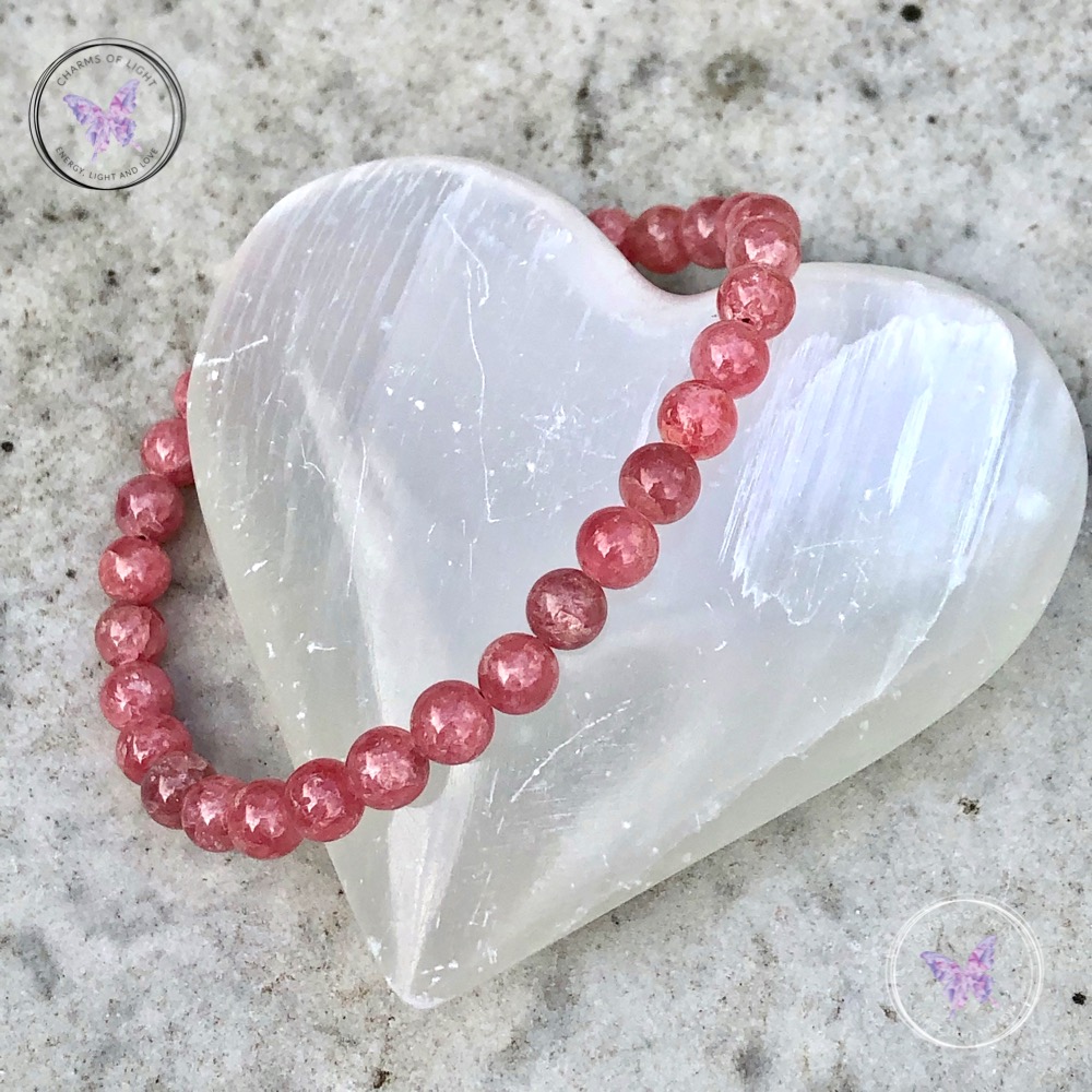 Classical Rhodochrosite Healing Bracelet