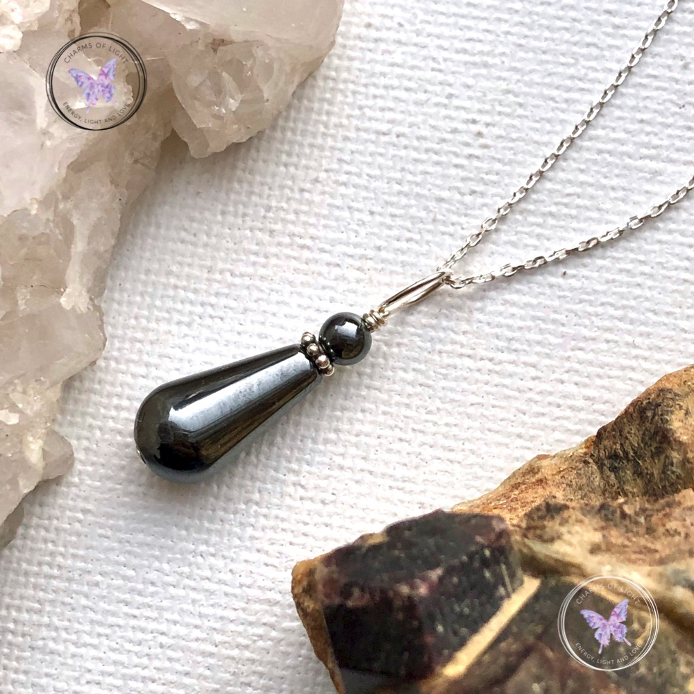 Hematite Drop Pendant