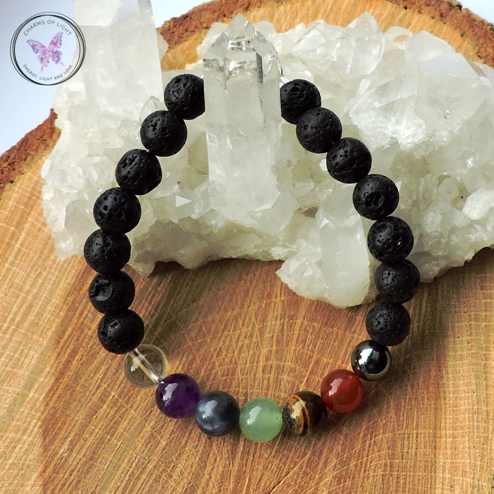 Essential charms with lava stones sale