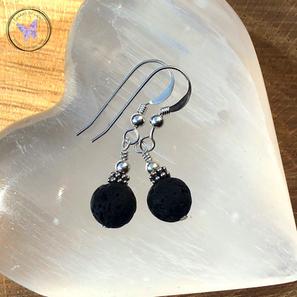 Lava Stone Essential Oil Diffuser Earrings