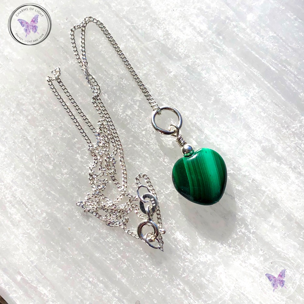 Malachite Heart Pendant