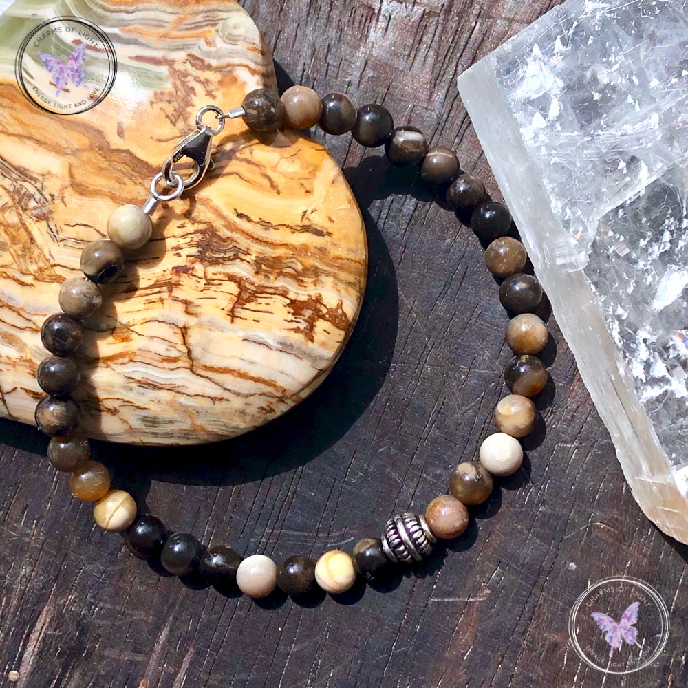 Men’s Petrified Wood Bracelet