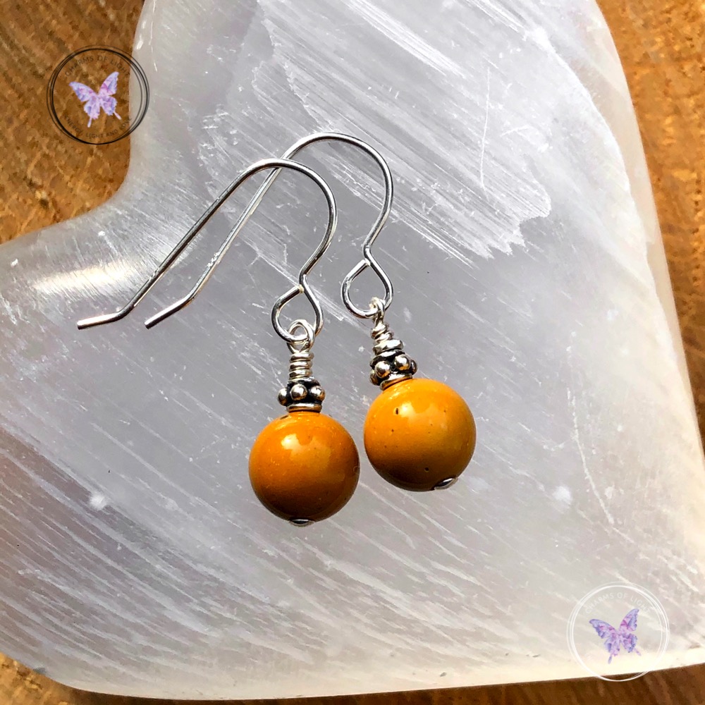Mookaite Jasper Silver Earrings