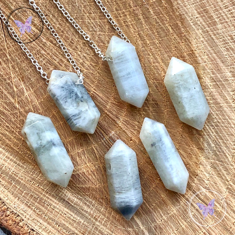 Moonstone Point Necklaces