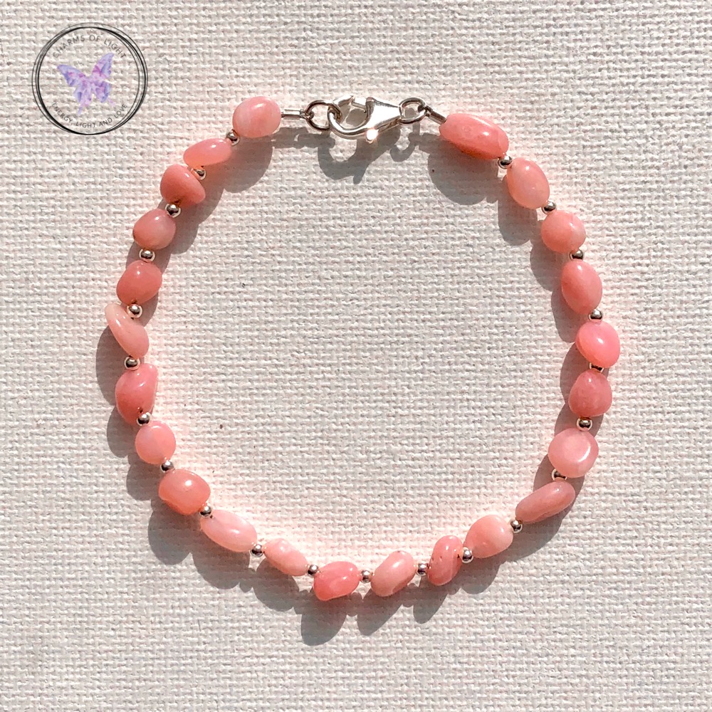 Pink Opal Nugget Bracelet