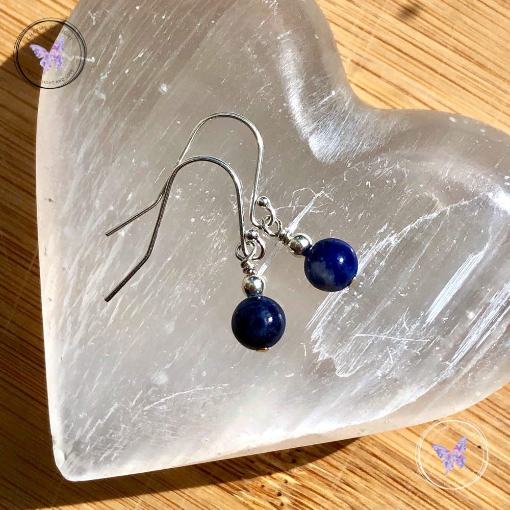 Sodalite Silver Earrings