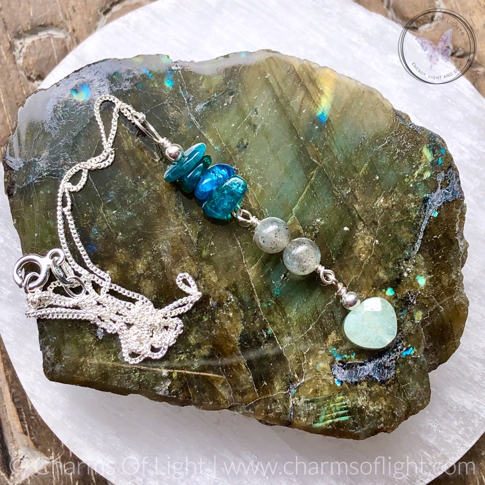 Throat Chakra Healing Pendant Necklace