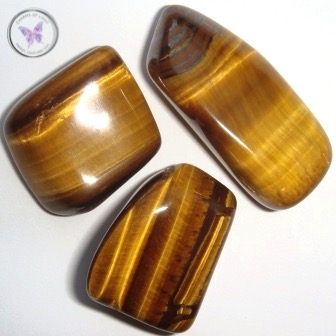 Tiger Eye Tumble Stone Keychain