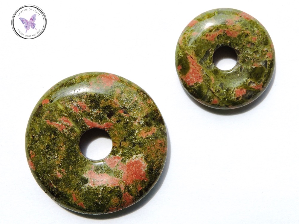 Unakite Pi Stone - 25mm